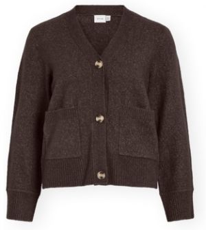 Vesty bez rukávov/Cardigany Vila  Miraz Cardigan - Coffee Bean
