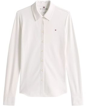 Košele a blúzky Tommy Hilfiger  1985 SLIM PIQUE BTN WW0WW43528