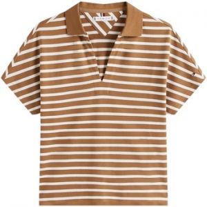 Tričká s krátkym rukávom Tommy Hilfiger  LYOCELL TIPPING OPEN WW0WW46512