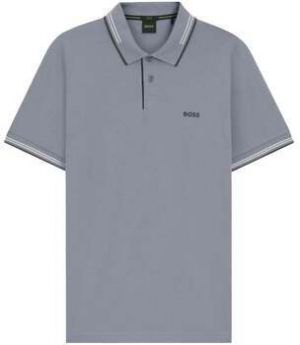 Polokošele s krátkym rukávom BOSS  Slim Fit Paul Polo Shirt Dark Grey/White