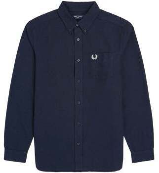 Košele s dlhým rukávom Fred Perry  Long Sleeve Oxford Shirt Navy