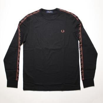 Mikiny Fred Perry  TAPED LONG SLEEVE TEE