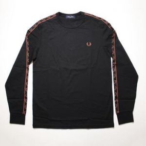 Mikiny Fred Perry  TAPED LONG SLEEVE TEE