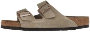 Šľapky BIRKENSTOCK  Arizona Soft Assise plantaire Suede Taupe