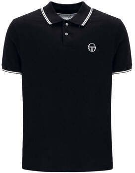 Polokošele s krátkym rukávom Sergio Tacchini  020 Twin Tipped Polo Shirt Black/White