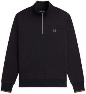 Mikiny Fred Perry  Half Zip Sweatshirt Black Shaded Stone