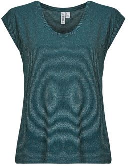 Tričká s krátkym rukávom Pieces  PCBILLO TEE LUREX STRIPES