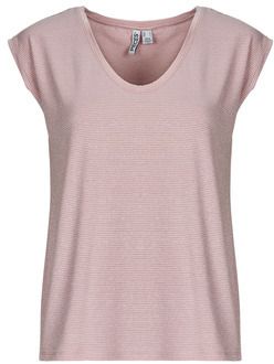 Tričká s krátkym rukávom Pieces  PCBILLO TEE LUREX STRIPES