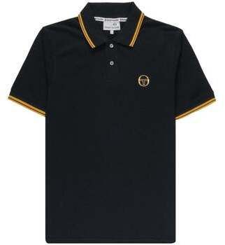 Polokošele s krátkym rukávom Sergio Tacchini  020 Twin Tipped Polo Shirt Black/Old Gold