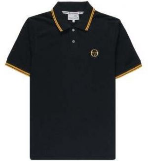 Polokošele s krátkym rukávom Sergio Tacchini  020 Twin Tipped Polo Shirt Black/Old Gold