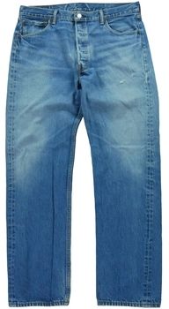 Rovné džínsy Levis  Jean Homme Levis 501 Bleu