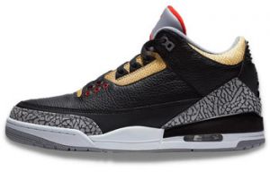 Členkové tenisky Nike  3 Retro Black Cement Gold