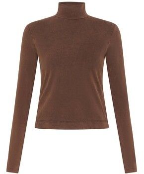 Kabáty Deha  Marbled High Neck T-Shirt