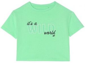 Tričká s krátkym rukávom 4F  TSHIRT4FJWSS24TTSHF1144F1144zielona128