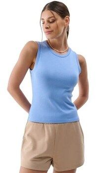 Tielka a tričká bez rukávov 4F  KOSZULKA4FBEZREKAWWF132DENIM