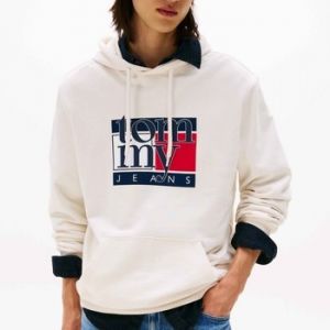 Mikiny Tommy Jeans  TJM REG RWB FLAG HOODIE