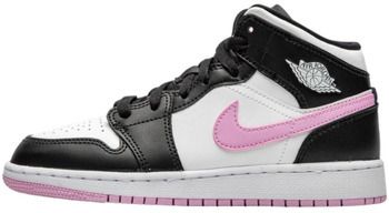 Členkové tenisky Nike  1 Mid White Black Light Arctic Pink