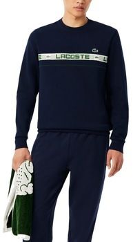 Mikiny Lacoste  BRANDED STRIPE TENNIS SWEATSHIRT