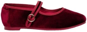 Balerínky/Babies Paez  Mary Jane W - Velvet Burgundy