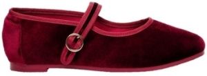 Balerínky/Babies Paez  Mary Jane W - Velvet Burgundy
