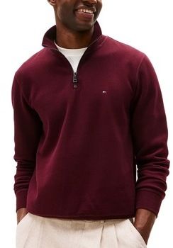 Svetre Tommy Hilfiger  ESSENTIAL COTTON ZIP MOC