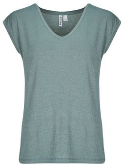 Tričká s krátkym rukávom Pieces  PCBILLO TEE LUREX STRIPES