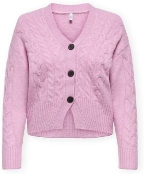 Vesty bez rukávov/Cardigany Only  Rio Life Cardigan - Mauve Mist
