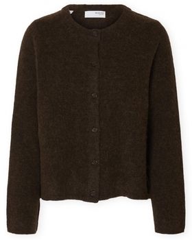 Vesty bez rukávov/Cardigany Selected  W Noos Lulu New L/S Cardigan - Delicioso