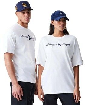 Tričká s krátkym rukávom New-Era  Mlb Script Os Tee Losdod Whi