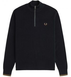 Mikiny Fred Perry  Fp Waffle Stitch Half Zip Jumper