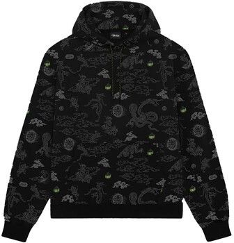 Flísové mikiny Dolly Noire  Yokai Pattern Hoodie