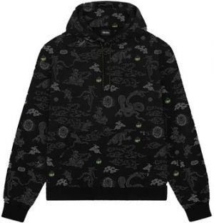 Flísové mikiny Dolly Noire  Yokai Pattern Hoodie