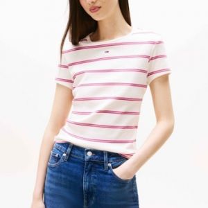 Tričká s krátkym rukávom Tommy Jeans  TJW SLIM ESSENTIAL RIB S