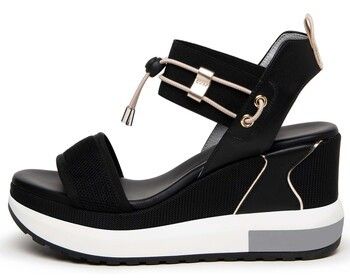 Sandále NeroGiardini  T.At730 103 Tamigi Elastico T.Brill Platino 6