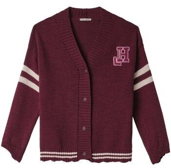 Vesty bez rukávov/Cardigany Hinnominate  Cardigan Con Rotture, Righe E Patch College