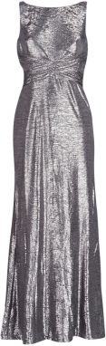 Dlhé šaty Lauren Ralph Lauren  SLEEVELESS EVENING DRESS GUNMETAL