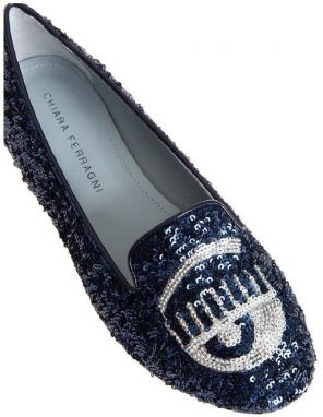 Mokasíny Chiara Ferragni  CF1218 PAIETTE BLU