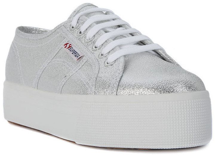 Nízke tenisky Superga  031 LAME WEDGE PINK