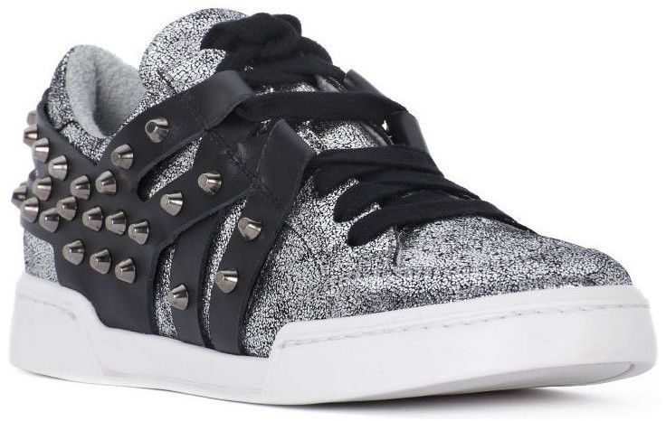 Nízke tenisky At Go  GO MICROCRACK ARGENTO