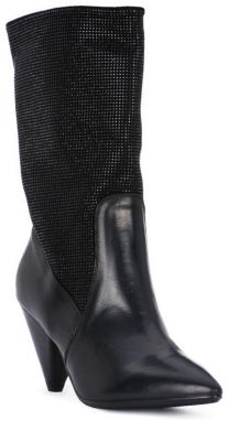 Polokozačky Juice Shoes  TEVERE NERO STRASS NERI