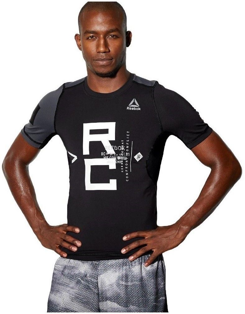 Tričká s krátkym rukávom Reebok Sport  Combat SS Rash Guard