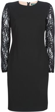 Krátke šaty Lauren Ralph Lauren  LACE PANEL JERSEY DRESS