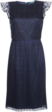 Krátke šaty Lauren Ralph Lauren  LACE CAP SLEEVE DRESS