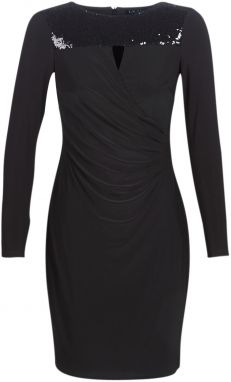 Krátke šaty Lauren Ralph Lauren  SEQUINED YOKE JERSEY DRESS