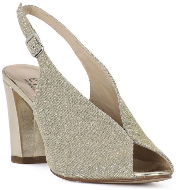 Lodičky Ellen  LUREX PLATINO