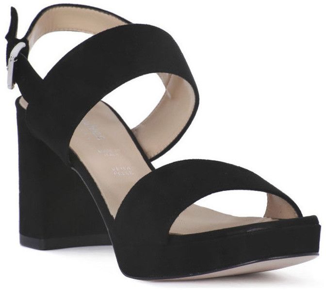 Sandále Priv Lab  NERO CAMOSCIO