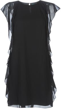 Krátke šaty Lauren Ralph Lauren  RUFFLED GEORGETTE DRESS