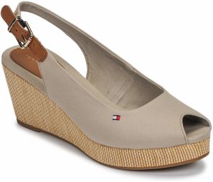 Sandále Tommy Hilfiger  ICONIC ELBA SLING BACK WEDGE