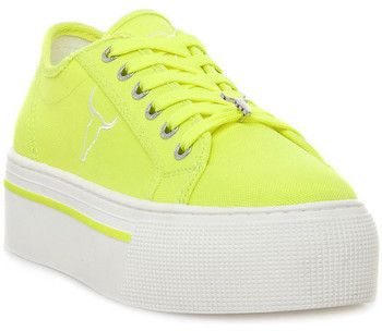 Módne tenisky Windsor Smith  RUBY CANVAS NEON YELLOW