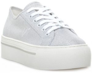 Módne tenisky Windsor Smith  RUBY CANVAS METALLIC TREAD SILVER